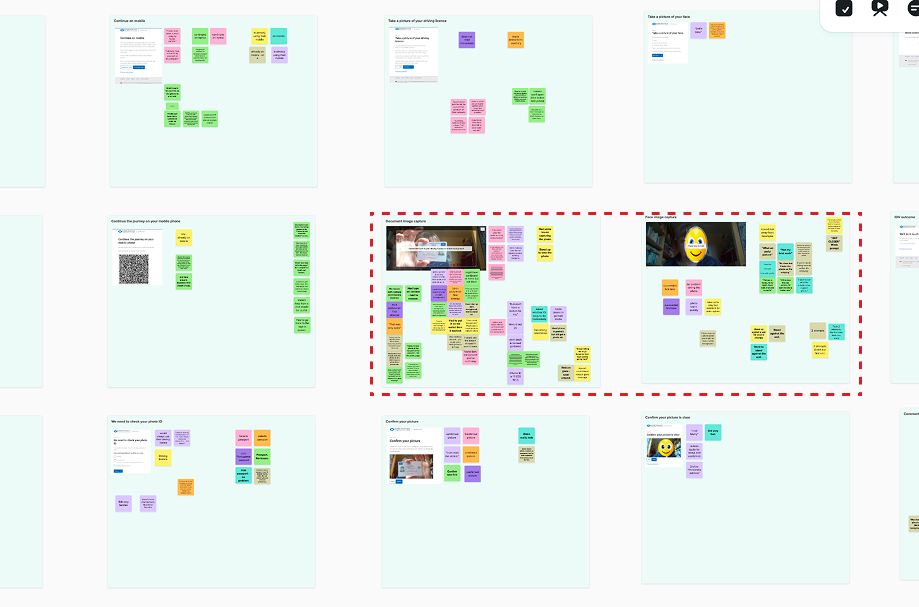 Highlighted image capture issues in the identity verification flow